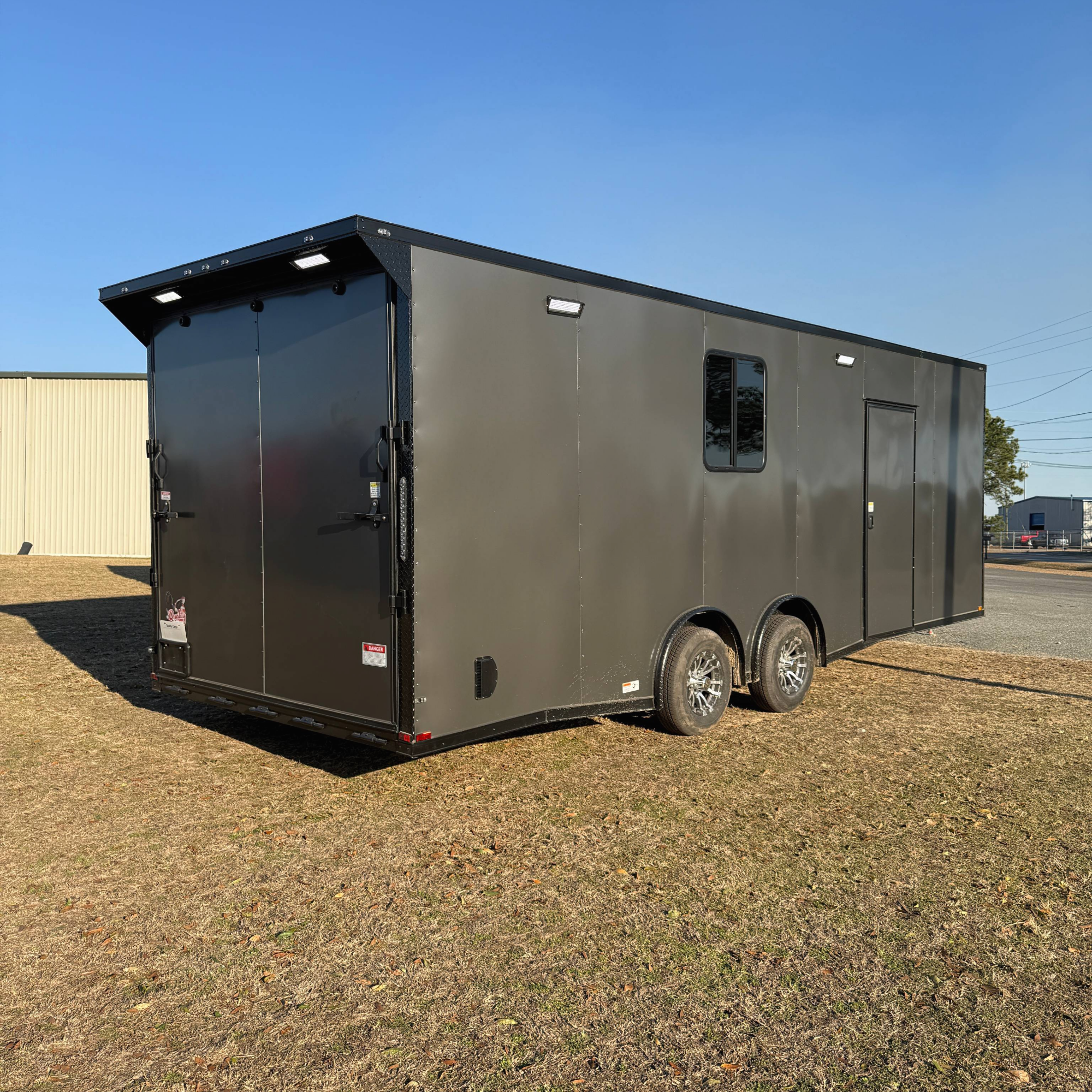 8.5X24TA3 Charcoal Race Ready Trailer
