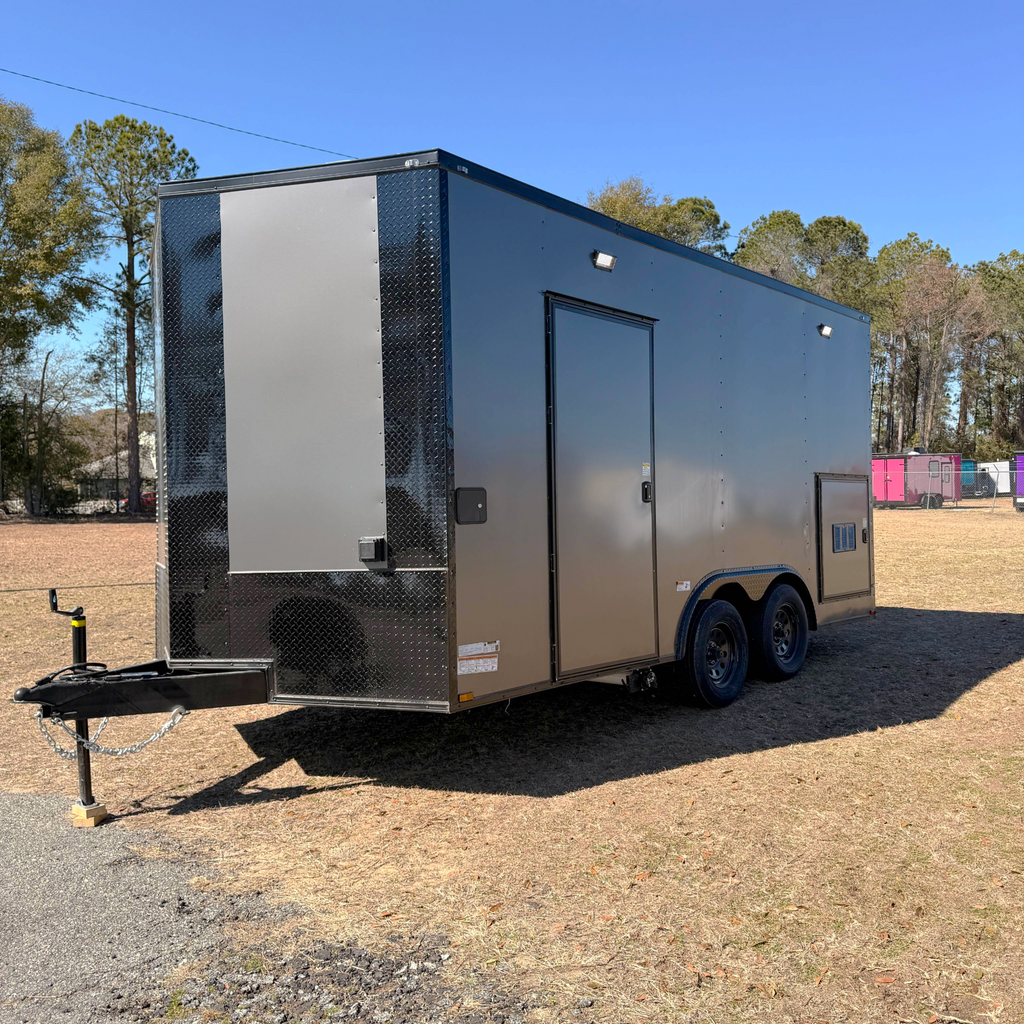 8.5X16TA Charcoal Concession Trailer