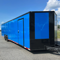 8.5X32TA5 Bright Blue Car Hauler Trailer