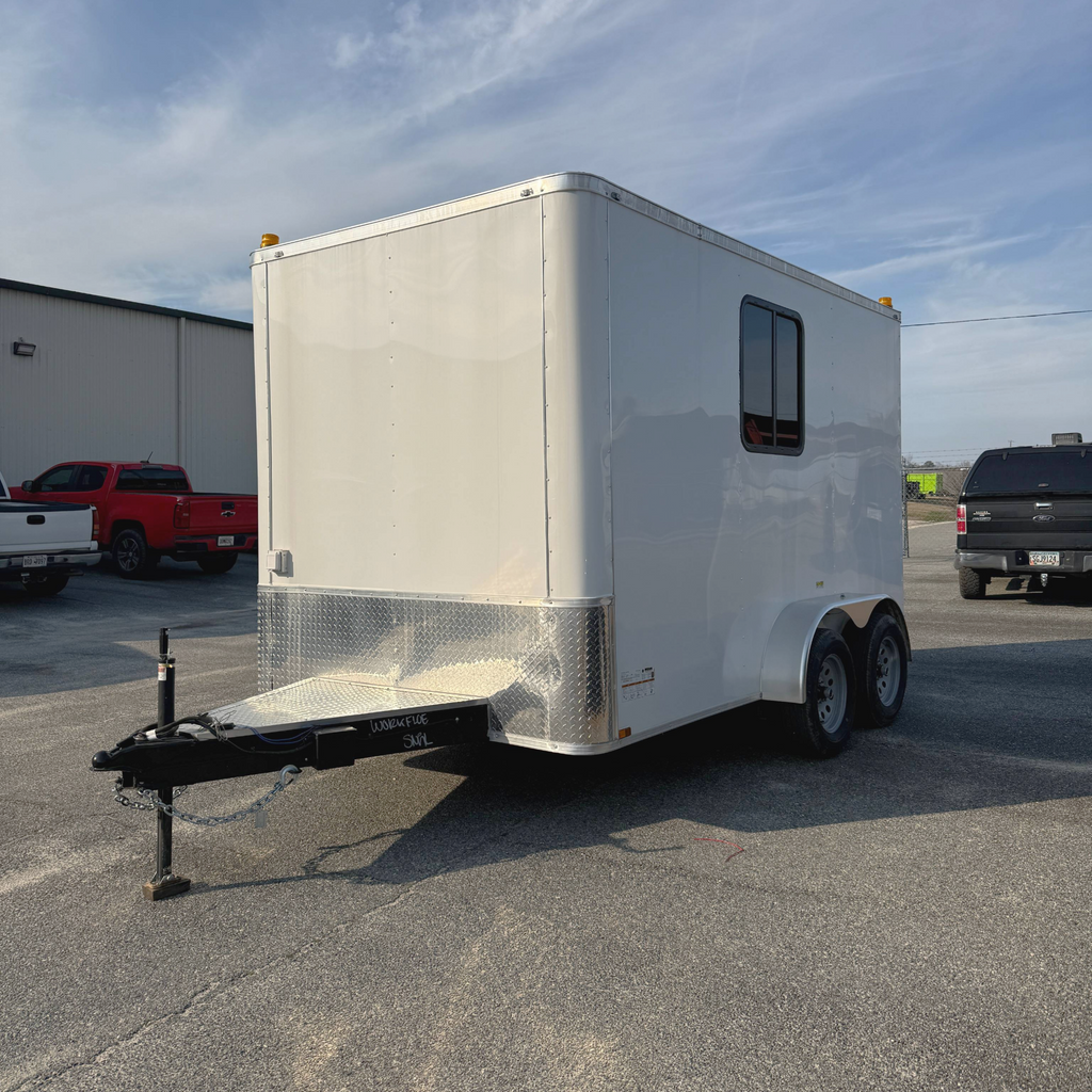 7X12TA White Spliicing Trailer