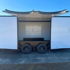 8.5X24TA3 White Car Hauler Trailer