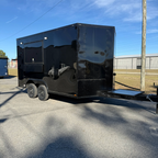 8.5X14TA Black Beverage Concession Trailer