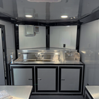 7X14TA Indigo Blue Concession Trailer