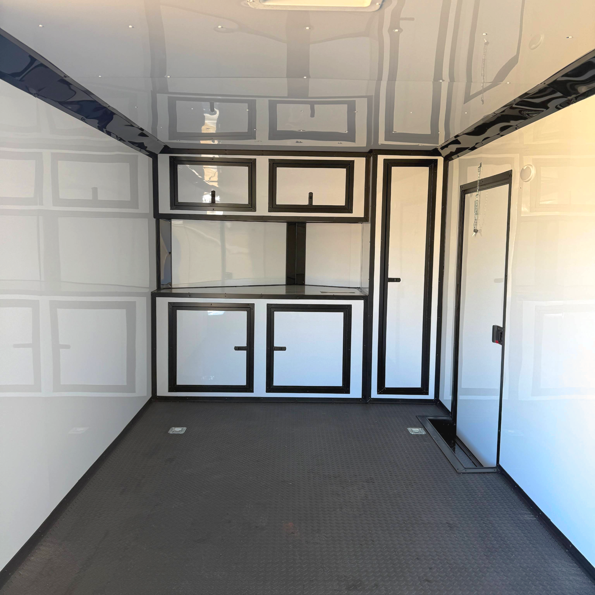 8.5X24TA3 White Car Hauler Trailer