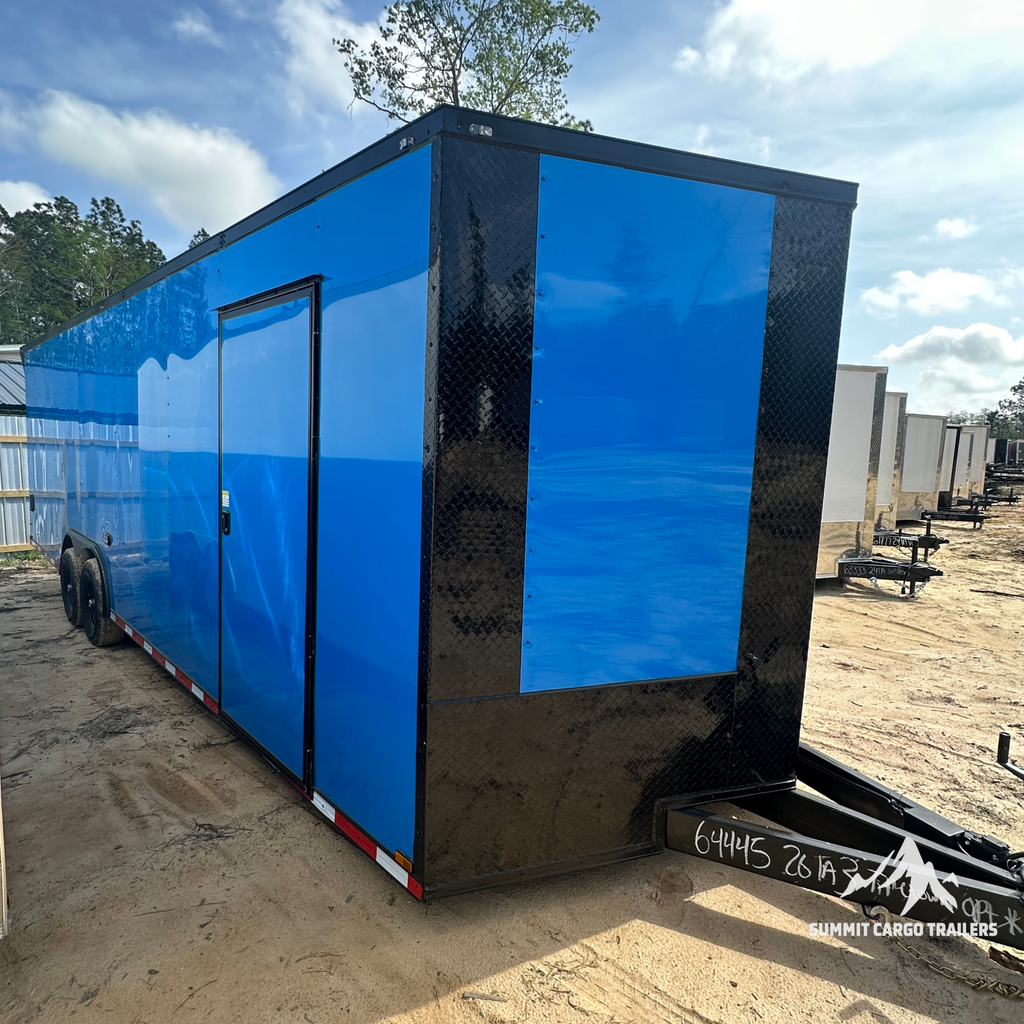 8.5X26TA Blue Standard Car Hauler Trailer