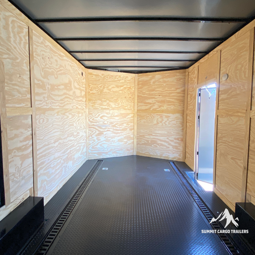 8.5X20TA3 White Car Hauler Trailer