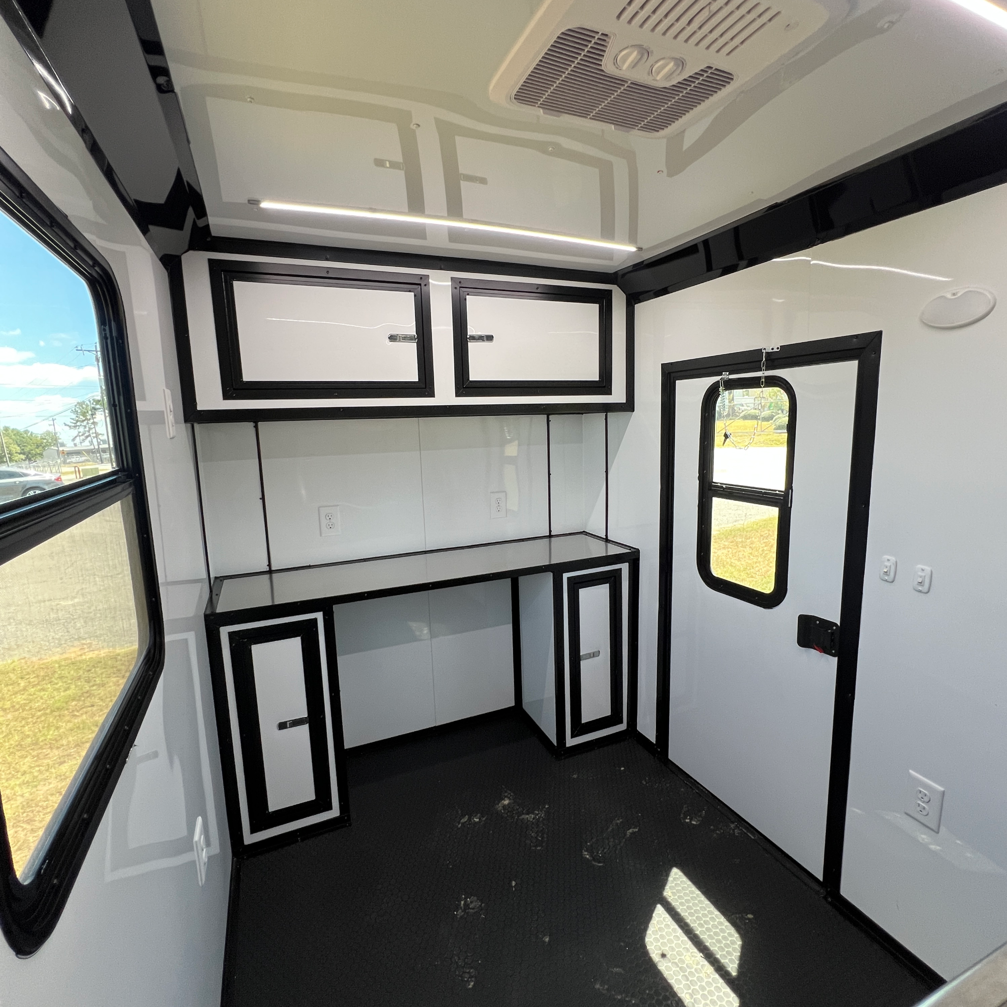 6X12TA Water Blue Pet Grooming Trailer