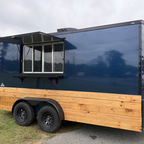 7X14TA Indigo Blue Concession Trailer