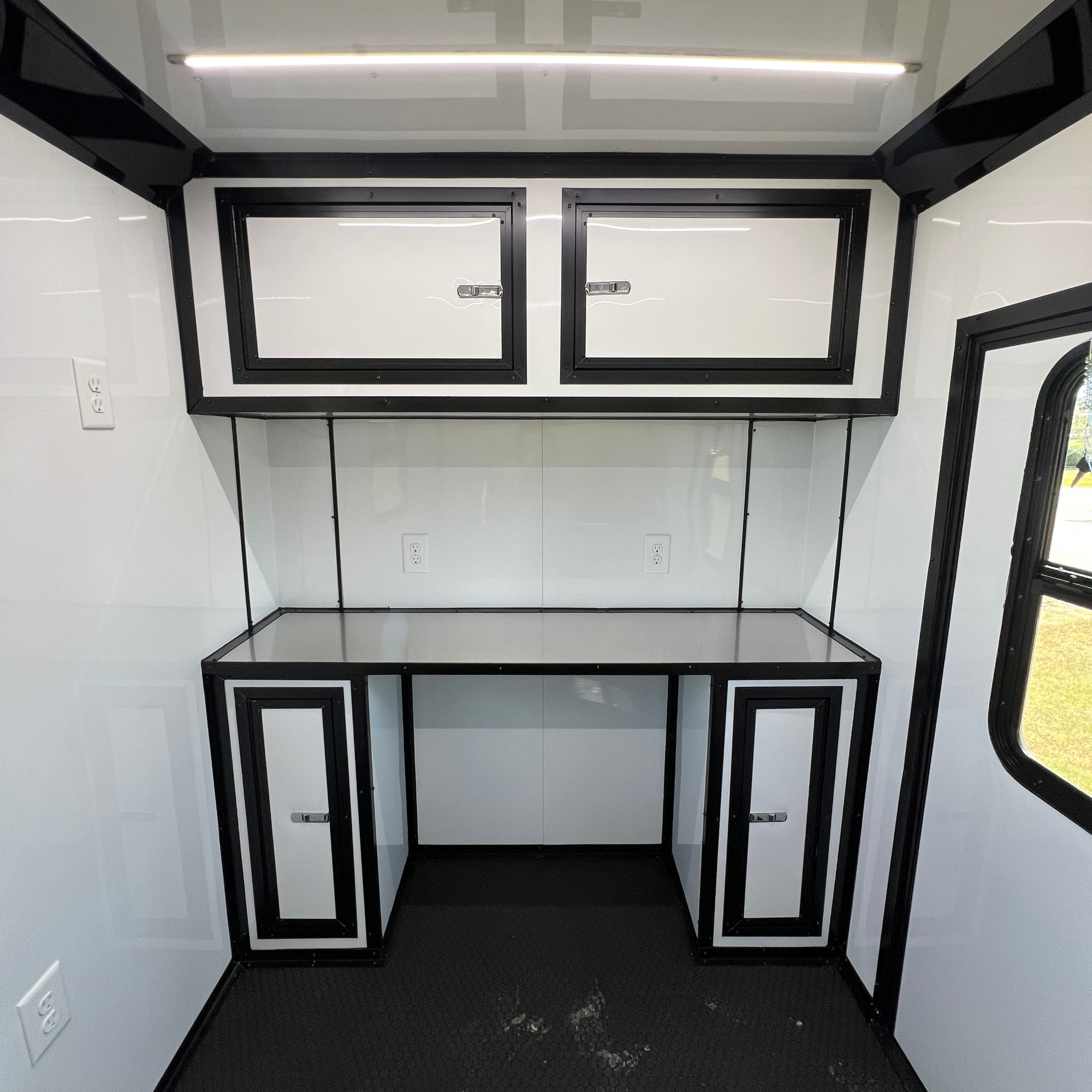 6X12TA Water Blue Pet Grooming Trailer