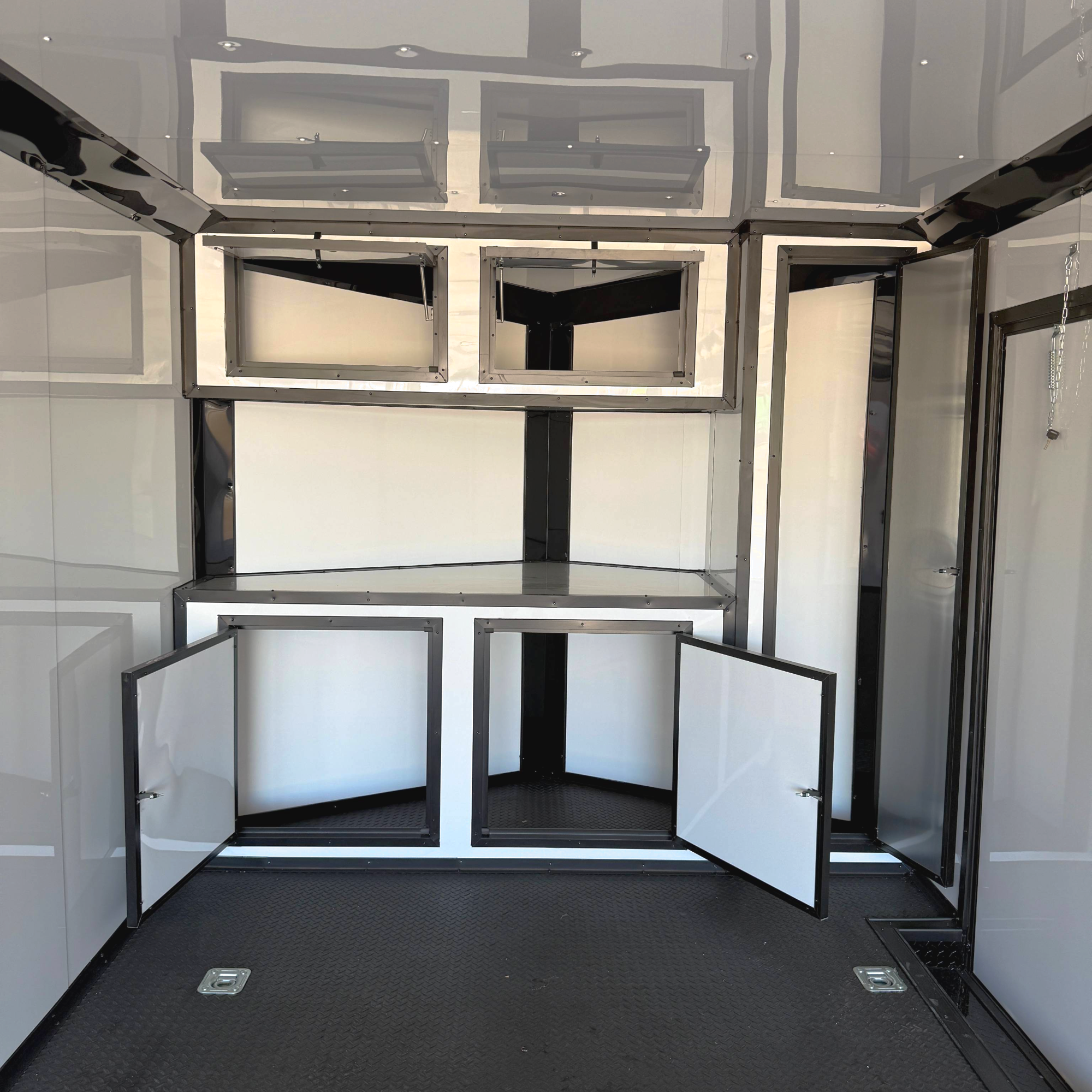 8.5X24TA3 White Car Hauler Trailer