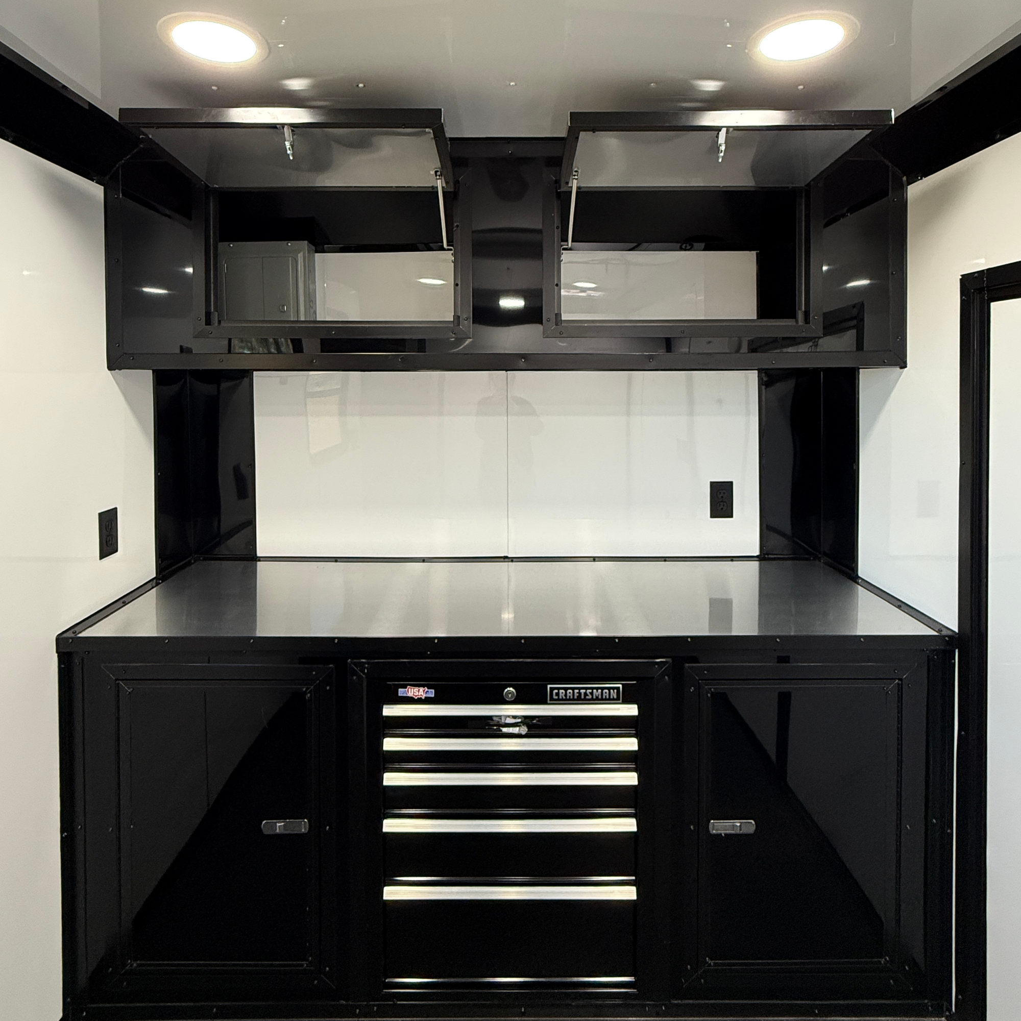 7X12TA White Dog Grooming Trailer