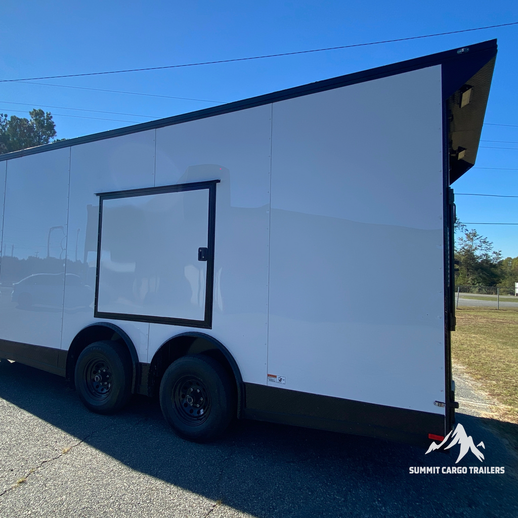8.5X20TA3 White Car Hauler Trailer