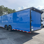 8.5X32TA5 Bright Blue Car Hauler Trailer