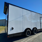 8.5X20TA3 White Car Hauler Trailer