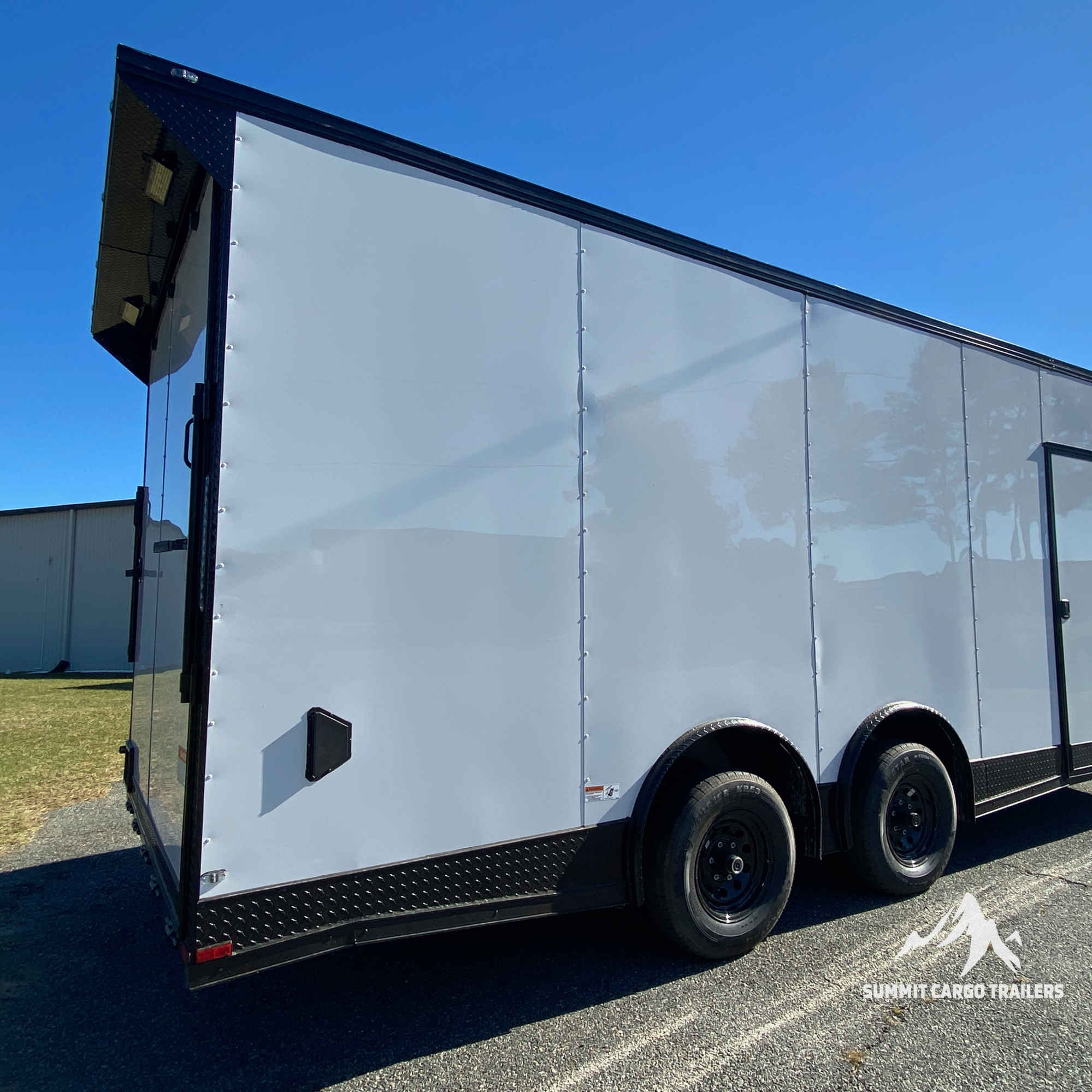 8.5X20TA3 White Car Hauler Trailer