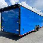 8.5X32TA5 Bright Blue Car Hauler Trailer
