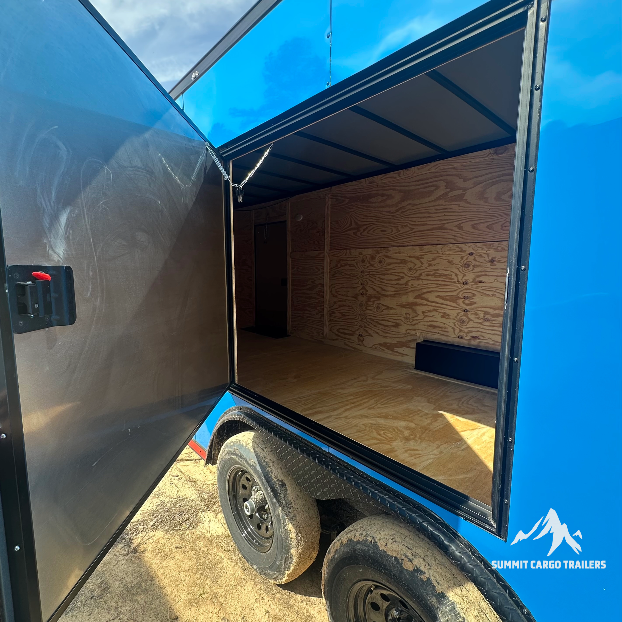 8.5X26TA Blue Standard Car Hauler Trailer