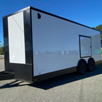 8.5X20TA3 White Car Hauler Trailer
