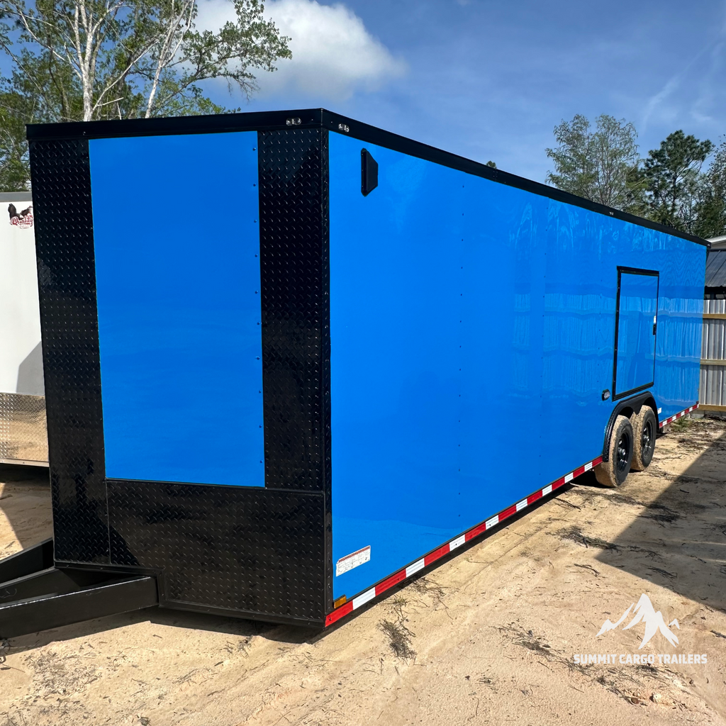 8.5X26TA Blue Standard Car Hauler Trailer