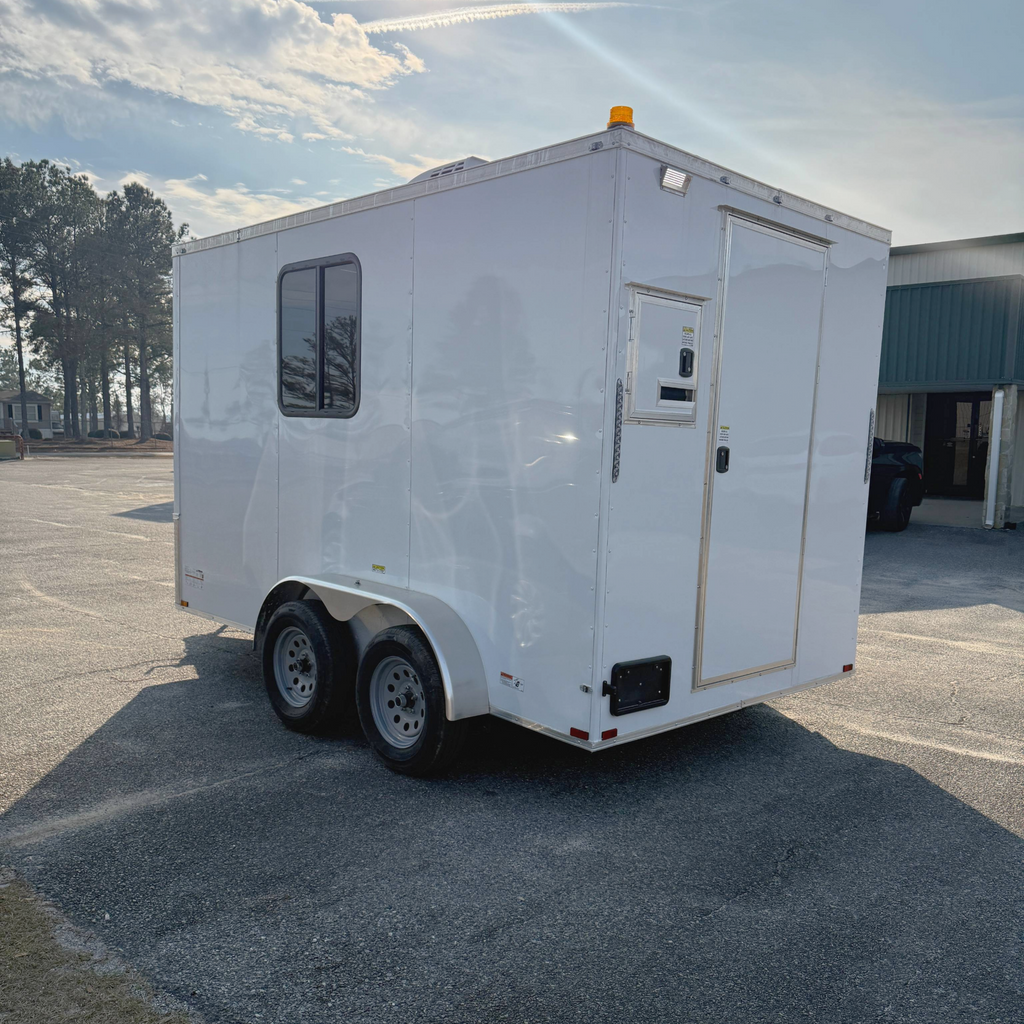 7X12TA White Spliicing Trailer