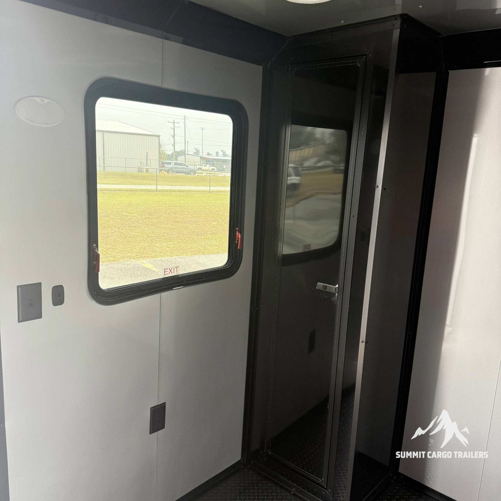 7X14TA Silver & Black Pet Grooming Trailer