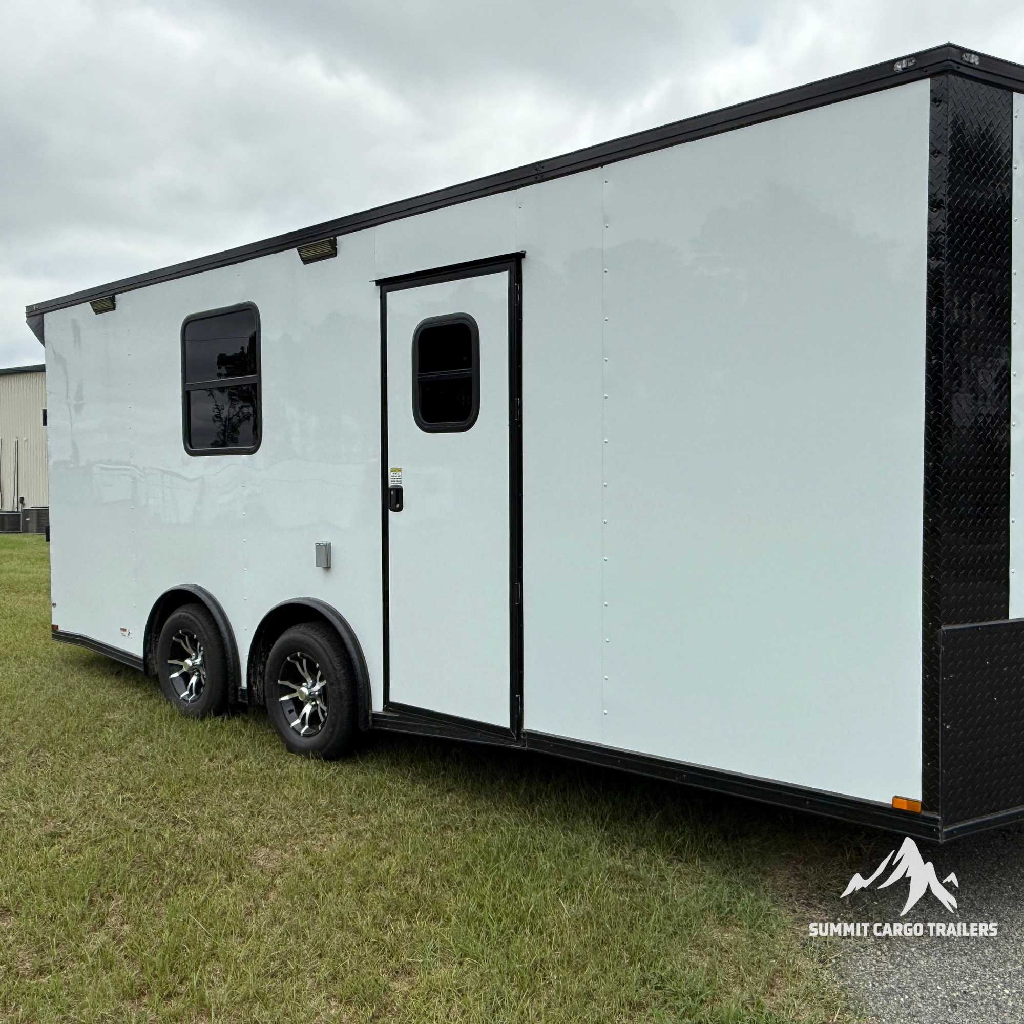 8.5X20TA White Race Ready Trailer