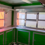 8.5X12TA Lime Green Concession Trailer
