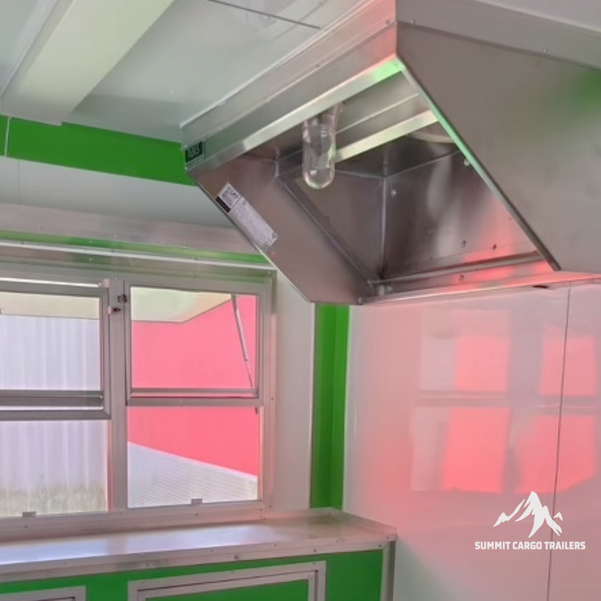 8.5X12TA Lime Green Concession Trailer