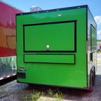 8.5X12TA Lime Green Concession Trailer