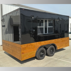 8.5X14TA Black Concession Trailer