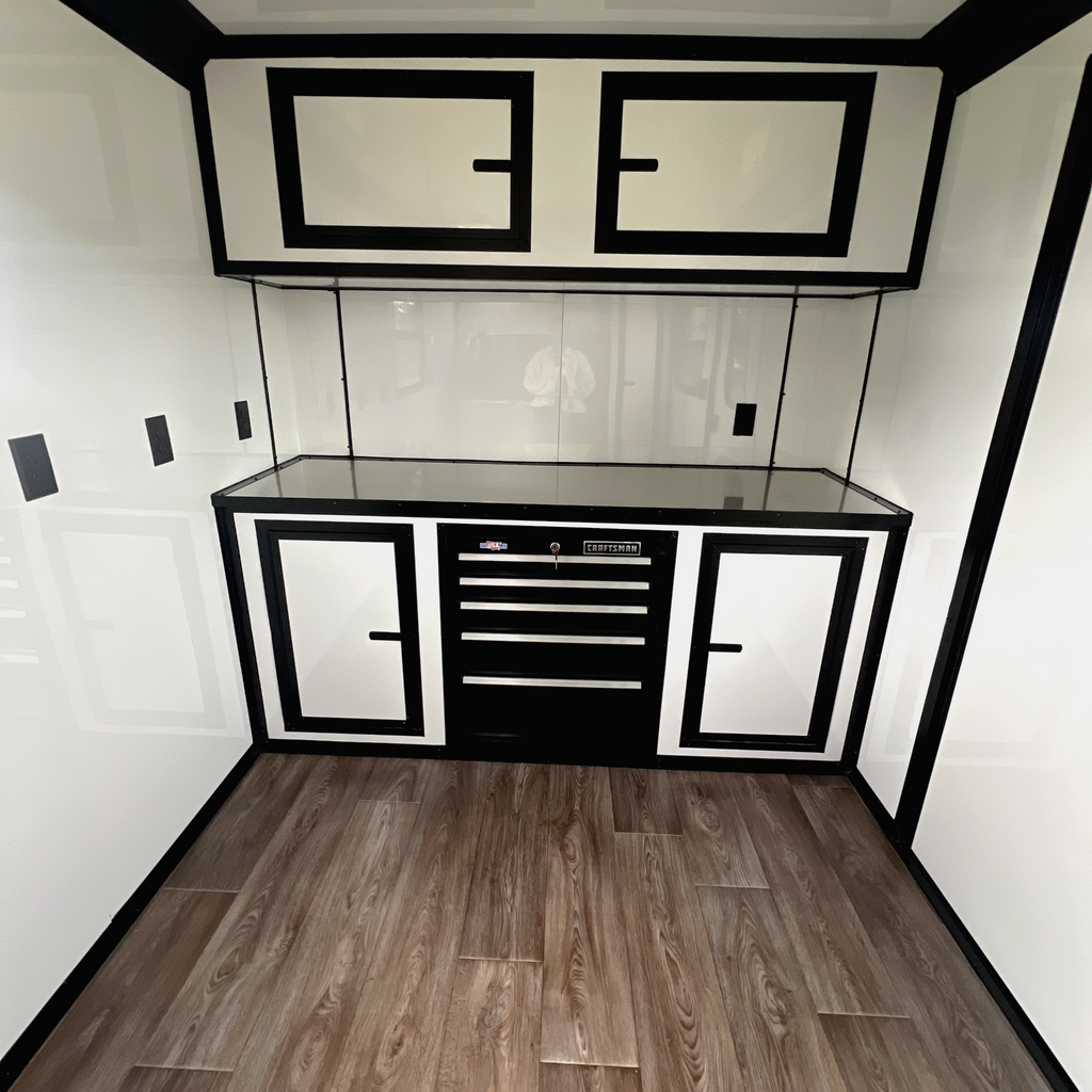 7X14TA Pink Dog Grooming Trailer