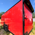 8.5X24TA3 Red Race Ready Trailer