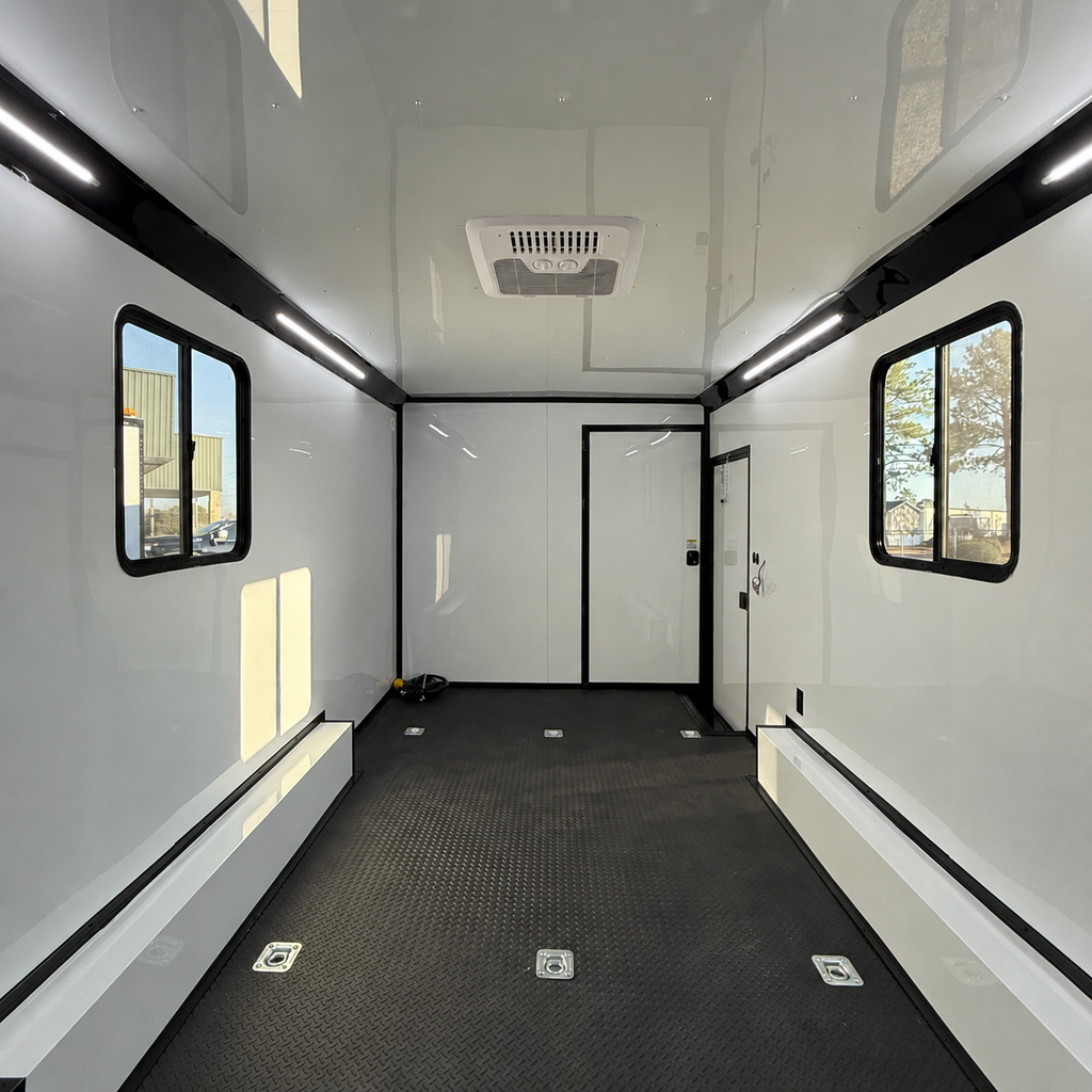 8.5x24TA Racing Trailer bathroom package