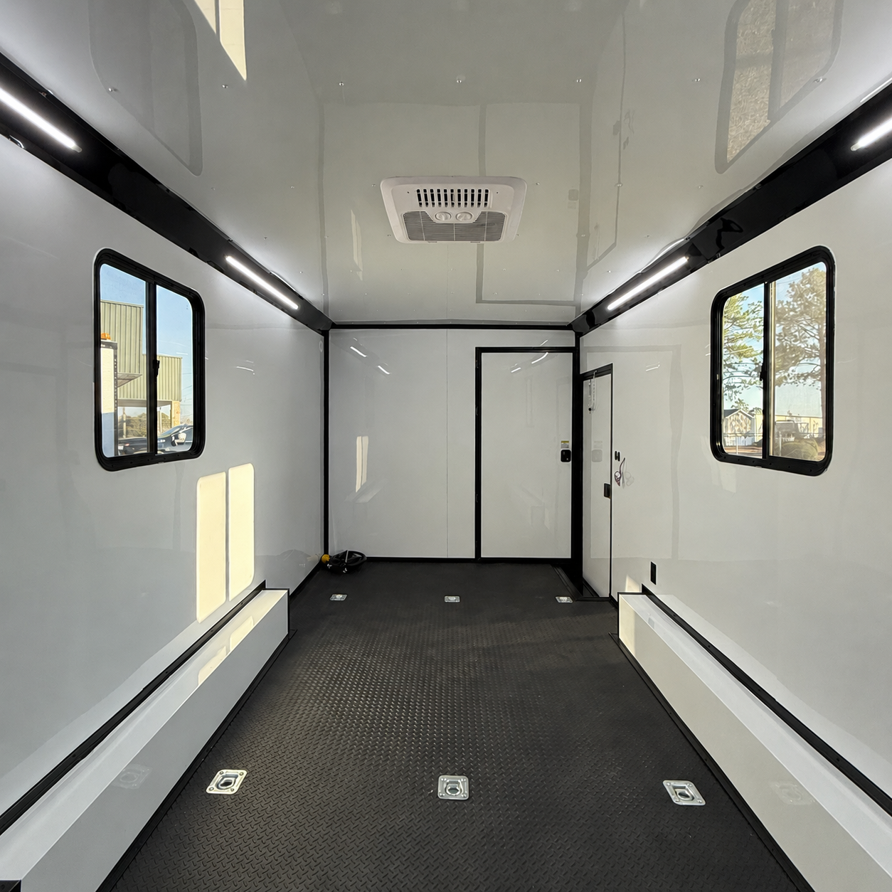 8.5x24TA Racing Trailer bathroom package