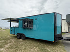 Remolque para barbacoa de 8.5x22 con puertas de ala de gaviota en venta | $28,500