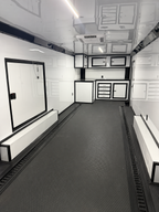 8.5X28TA White Flat Front Race Ready Trailer (Copy)