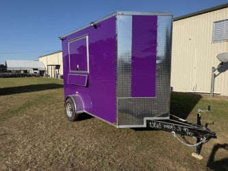 6x10SA Purple Concession Trailer