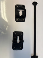 3-Piece Black Trailer Door Catch
