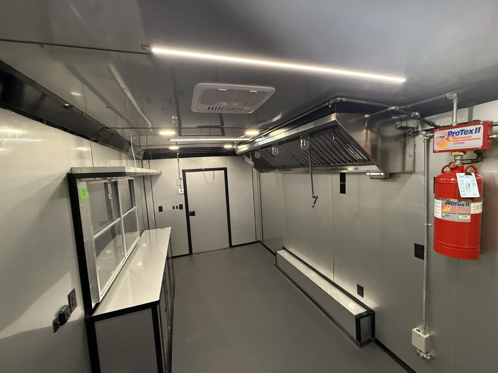 8.5x18TA White Concession Trailer