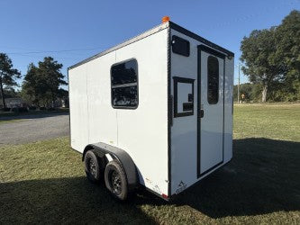 7x12TA White Splicing Trailer