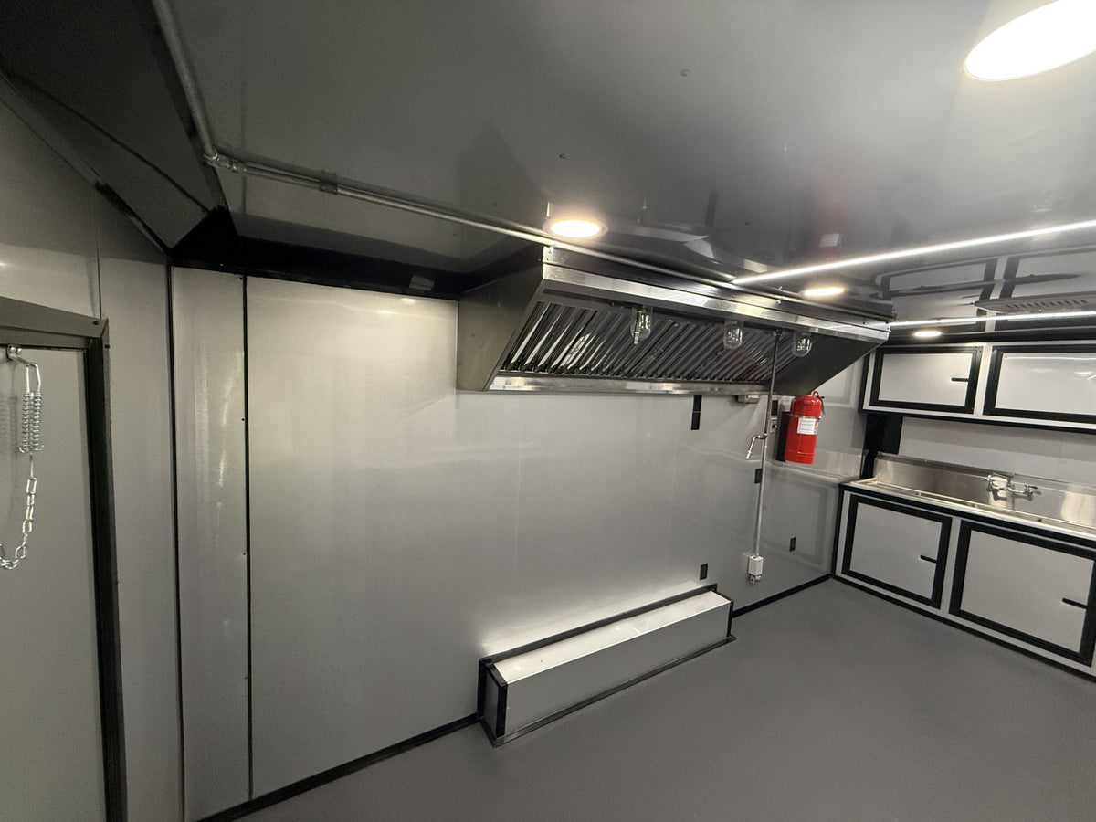 8.5x18TA White Concession Trailer