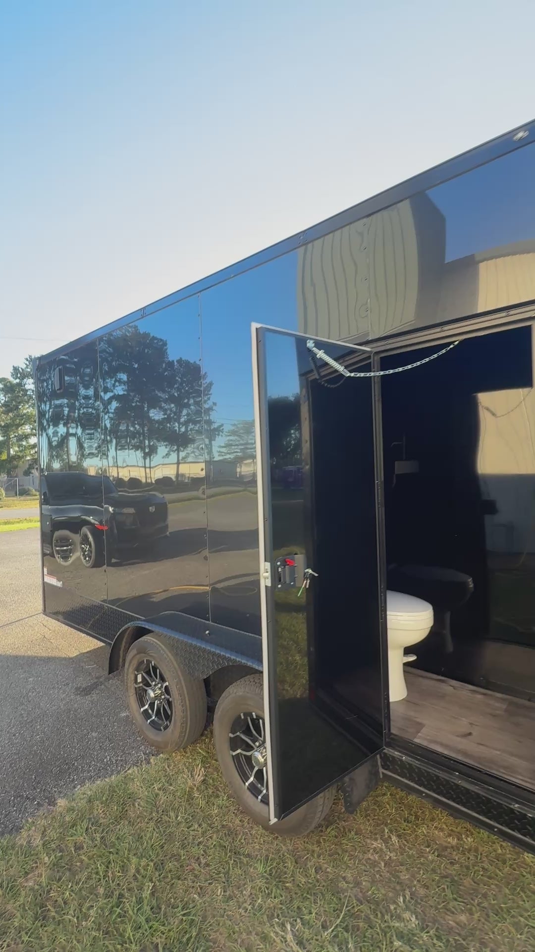 7x14TA Black Coffee Concession Trailer | Coffee Show Trailer