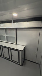 Remolque móvil para comida y concesiones de 8.5x18 – Blanco