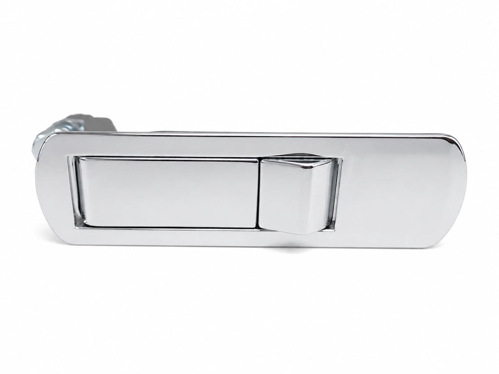 Cargo Trailer Cabinet Door Pivot Latch | Interior Cabinet & Closet Door Latch for Concession, Food & Grooming Trailers (Chrome)